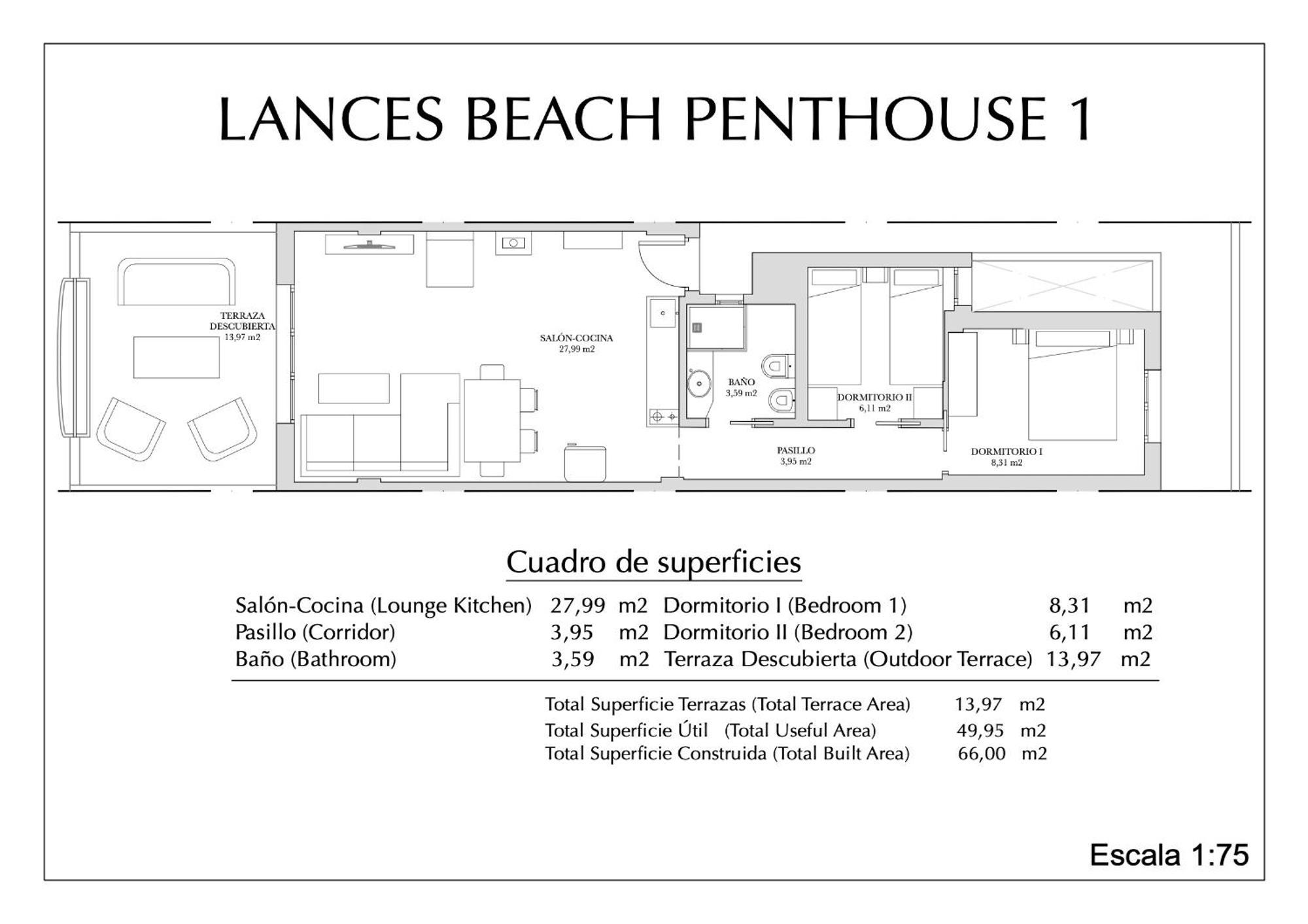 Lances Beach Penthouses タリファ エクステリア 写真